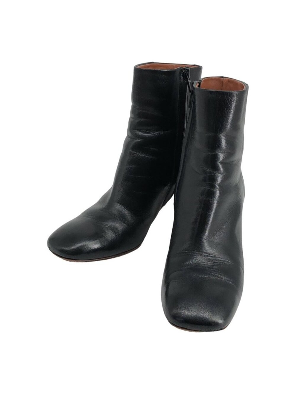 Celine Phoebe Philo Era Bambam Metal Heels Short Boots Black